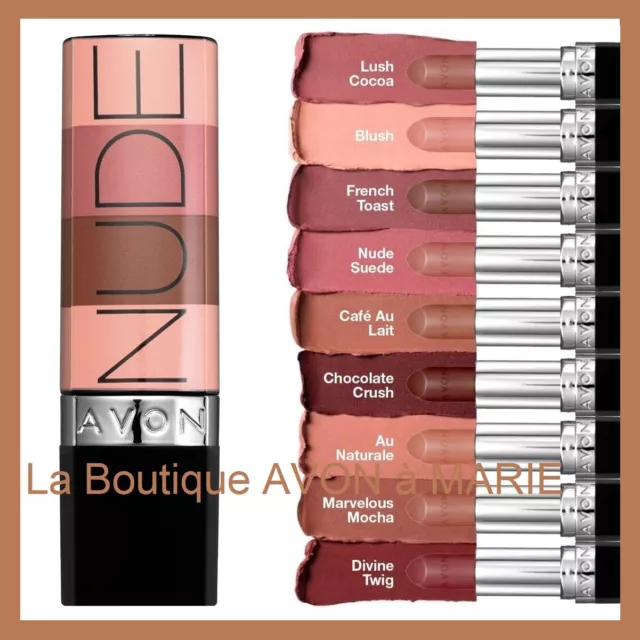 NUDE MATTE Rouge à levres PERFECTLY MAT Lipstick AVON TRUE: 9 TEINTES au CHOIX