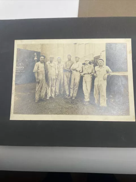 Occupational Cabinet Card, Blue Collar Trade Factory Workers, Circa Early 1900’s