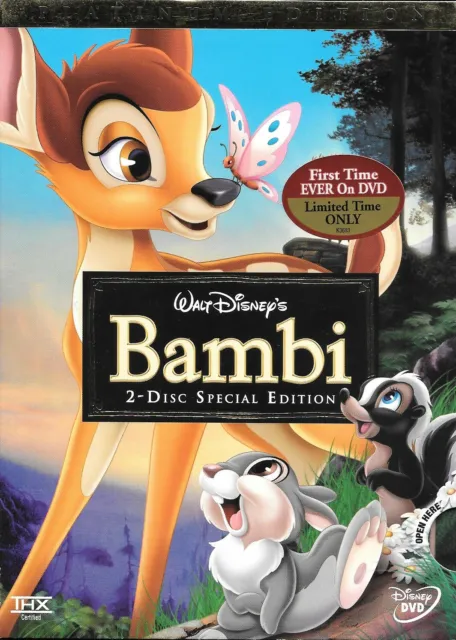 Bambi (2-Disc DVD Set) Walt Disney Special Edition New & Sealed