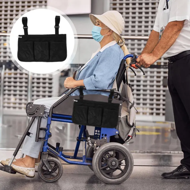 2St praktisch Tasche für hängende Seitentasche Pro Rollstuhl täglich