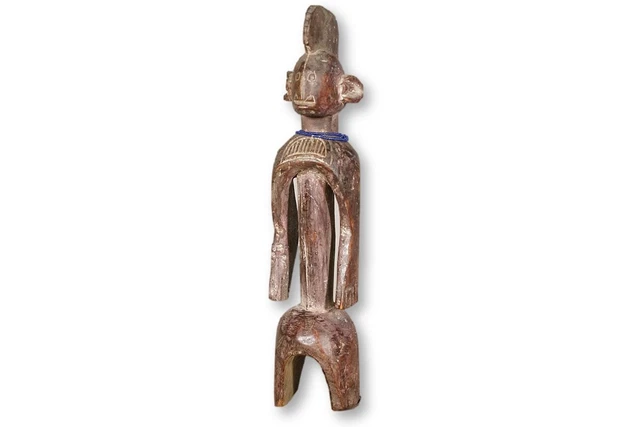 Chamba/Mumuye Statue with Beaded Necklace 15" - Nigeria - African Art