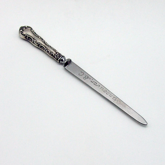 Strasbourg Letter Opener Birks Sterling Silver Mono Vancouver BC