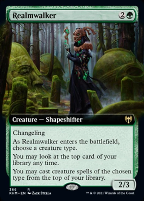 Realmwalker 1x FOIL KHM MTG Kaldheim Rare MINT green Realmwalker 1x FOIL KHM MTG Kaldheim Rare MINT green