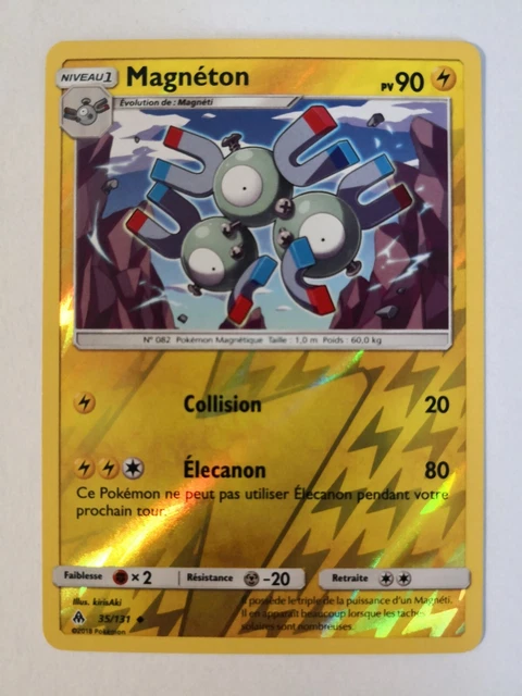 Pokemon Card - Reverse Magneton 35/131 - SL06: Forbidden Light