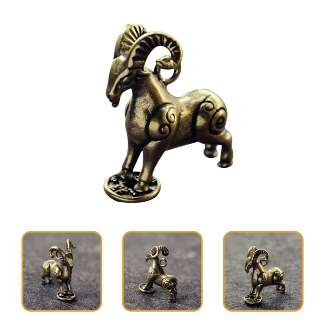 Ornaments Brass Chinese Decor Desktop Copper Craft Zodiac Animal Statue