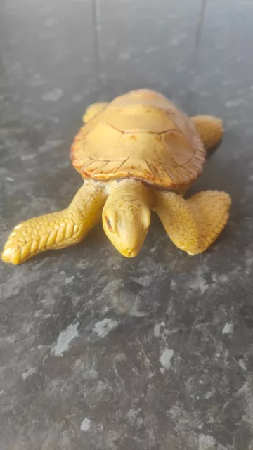 Ceramic Tortoise Turtle Figure Resin Cute Collectable Oranament 6" Inch