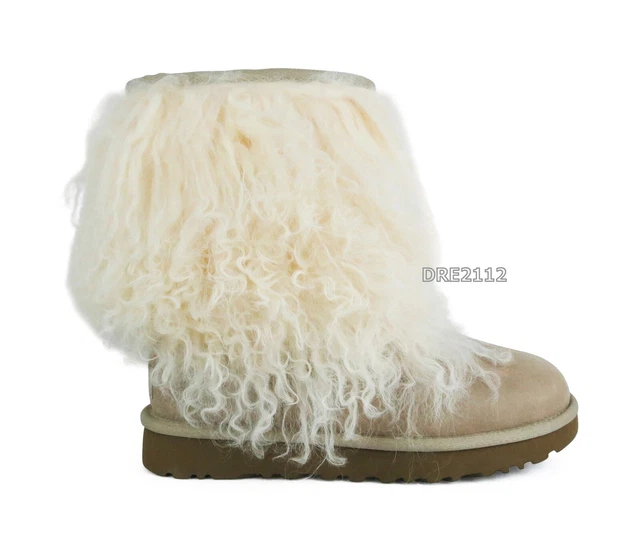 Ugg short sheepskin cuff sand boots hotsell