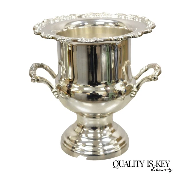 VINTAGE ONEIDA SILVER Plated Trophy Cup Urn Champagne Wine Chiller Ice