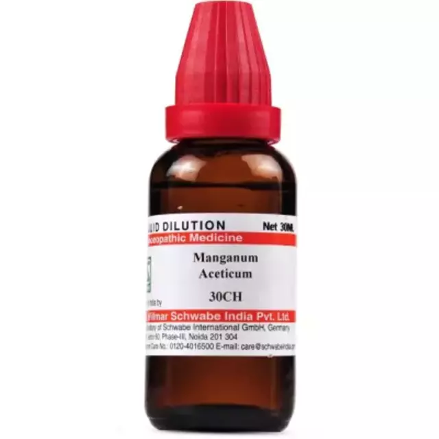 Willmar Schwabe India Manganum Aceticum (30 ml) 100% homeopático