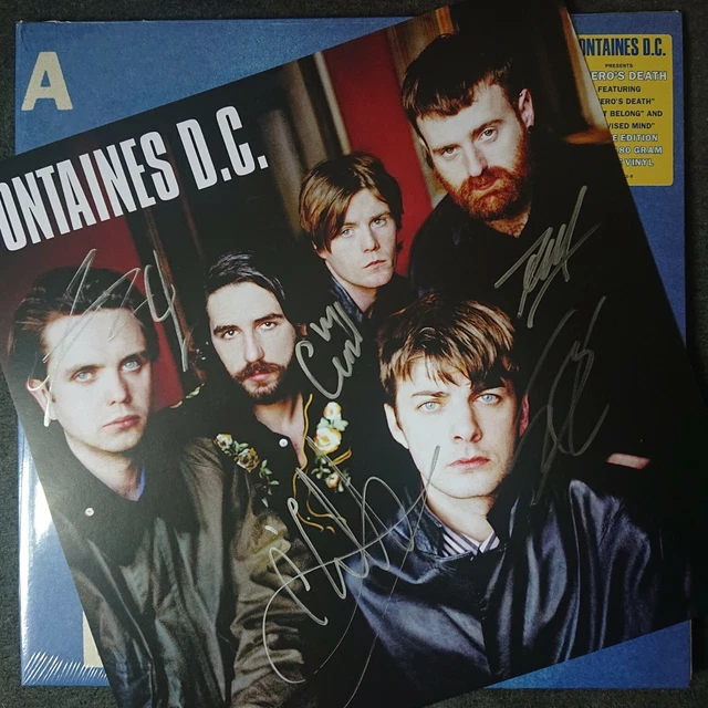FONTAINES DC A Hero's Death Black Vinyl Double Album 2Lp + Signed