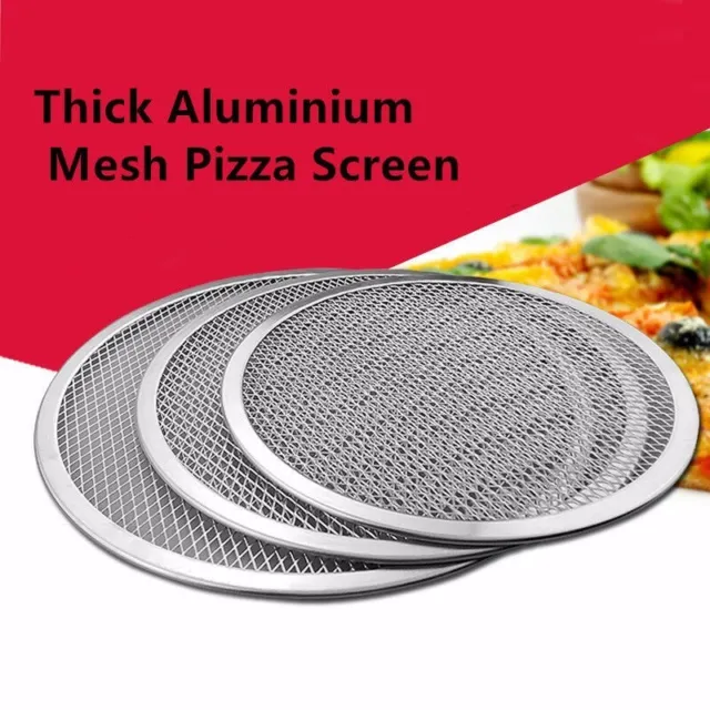 Pizza Stones 6'' to 14'' Reuse Non-Stick Aluminum Mesh Pizza Screen Baking