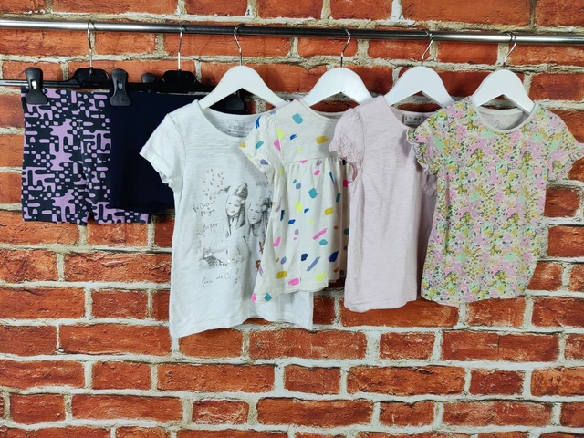 Girls Bundle Age 3-4 Years Next Gap Cycling Shorts Summer Top T-Shirt Kids 104Cm
