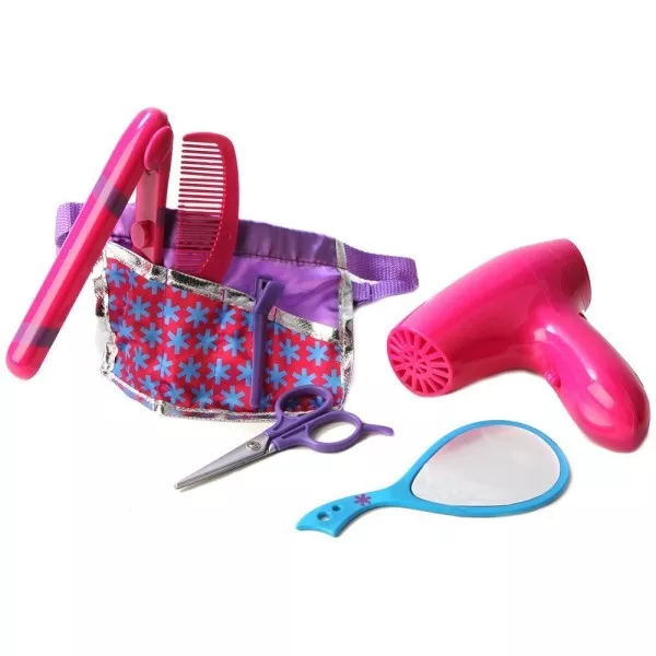 Set Parrucchiera Per Bambini Con Phone Piastra Specchio E Accessori Per Capelli