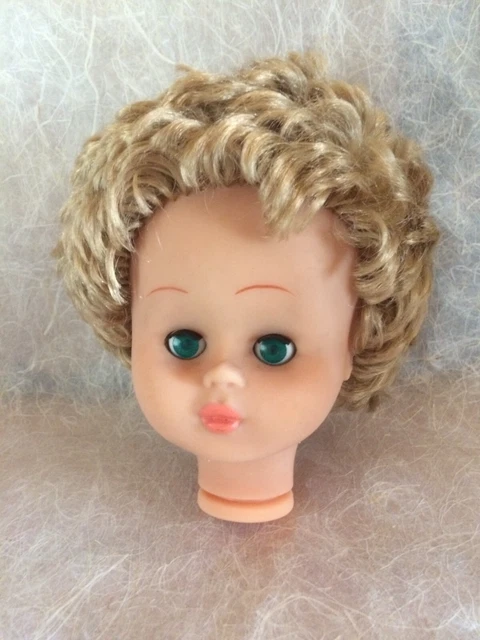 PERRUQUE en MOHAIR pour POUPEE ancienne -DOLL WIG -T0 (17.5