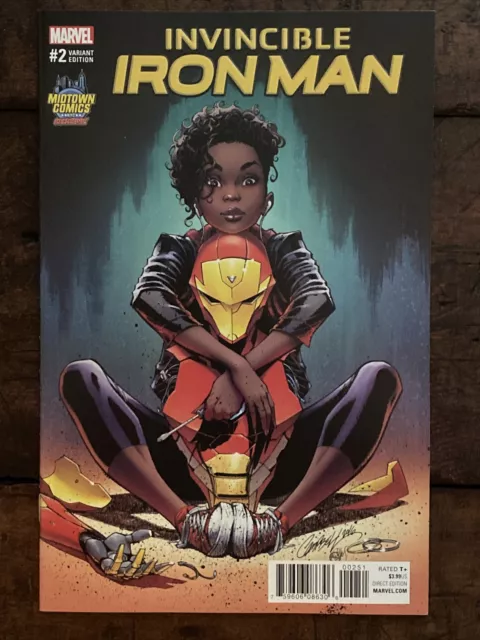 Invincible Iron Man #2 2017 J.SCOTT CAMPBELL RIRI VARIANT IRONHEART 🔥 key