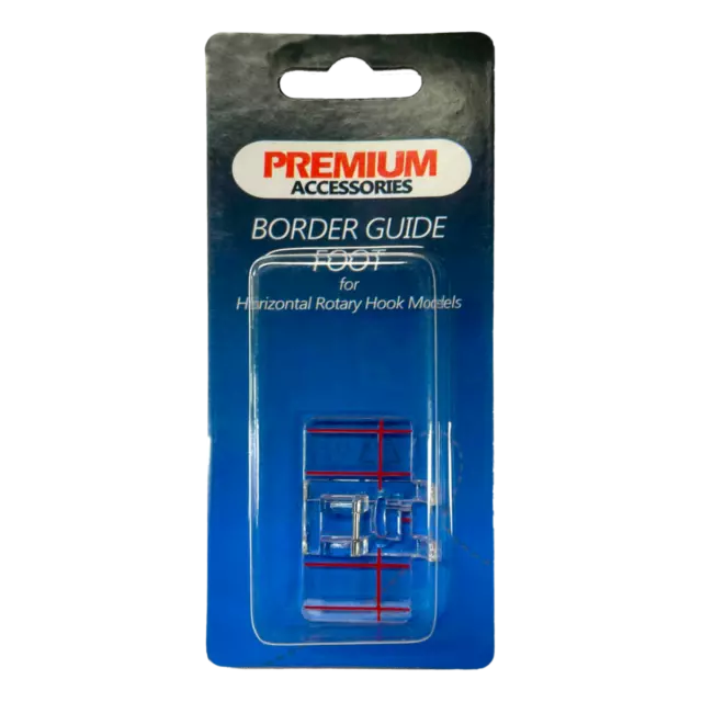 Premium 7mm Border Guide Foot for Janome & Elna Models - Topstitching Patchwork