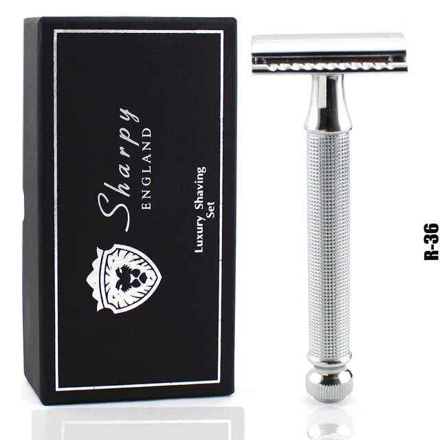 DOUBLE EDGE SAFETY Razor Traditional Classic Vintage Shaving DE Razor ...