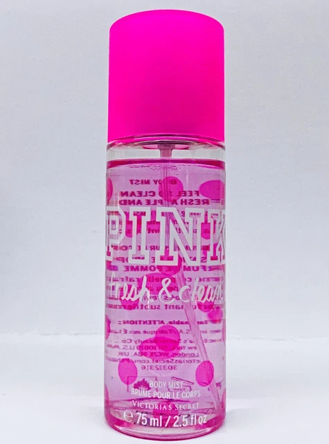 1 Victoria's Secret Pink FRESH CLEAN Body Spray Mist Travel Perfume Mini 2.5 OZ