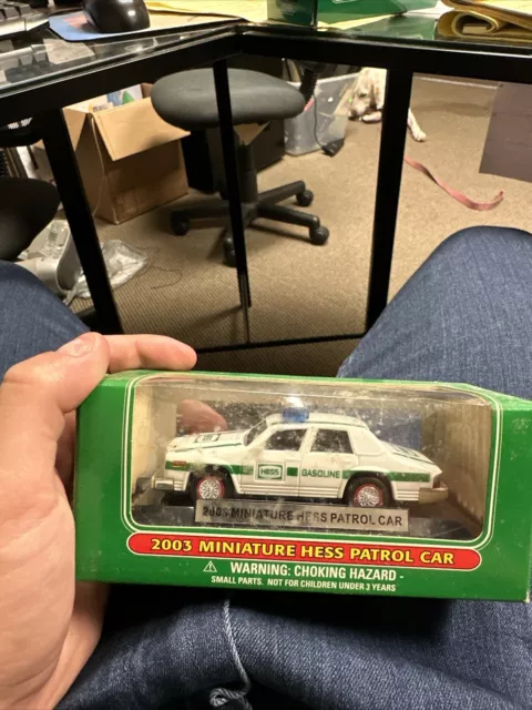 Vintage Mini Hess truck Miniature 2003 Police Patrol Car NEW NIB
