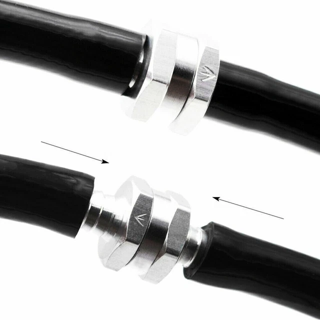 2 Connecteurs De Conduite Carburant 8mm - Référence 6G1 24304 02, Compatible Moteurs Hors-bord, ABS Anti-fuite