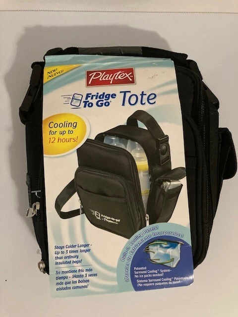 Playtex Fridge to Go Baby Bottle Tote, NEW, Cooler Bag, stays cool 12 hours