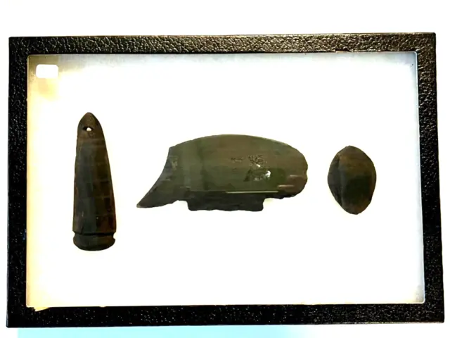 Original Alaskan Eskimo Artifacts ; 19th Century;  Ryker Case; Qty 3; Lot 1