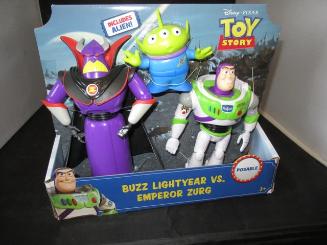 DISNEY PIXAR TOY Story Buzz Lightyear vs Emperor Zurg avec Alien EUR 23 ...
