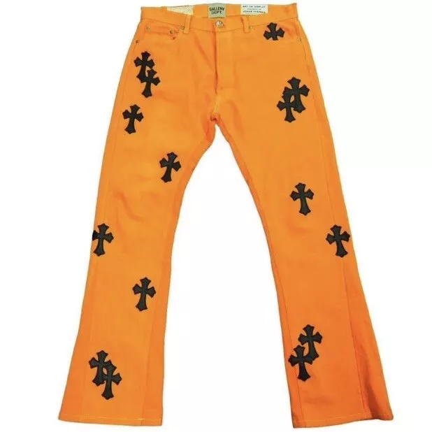 CHROME HEARTS GALLERY DEPT Denim Pants crosspatch orange 32 $12,000.00 ...