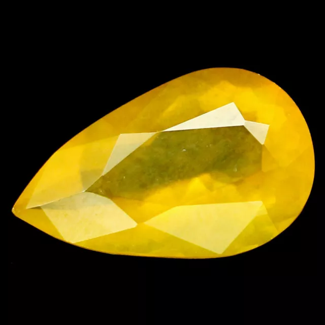 Shola Vrai 6,56 Carats Naturelle Jaune Feu Opale En Mexique