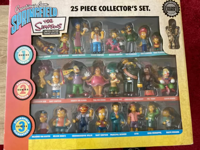 The Simpson Limited Edition 25 Piece Collectors Set 2006 Includes Golden Homer