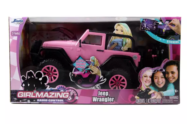 Jada Toys GIRLMAZING Big Foot Jeep R/C Vehicle 1:16 Scale, Pink