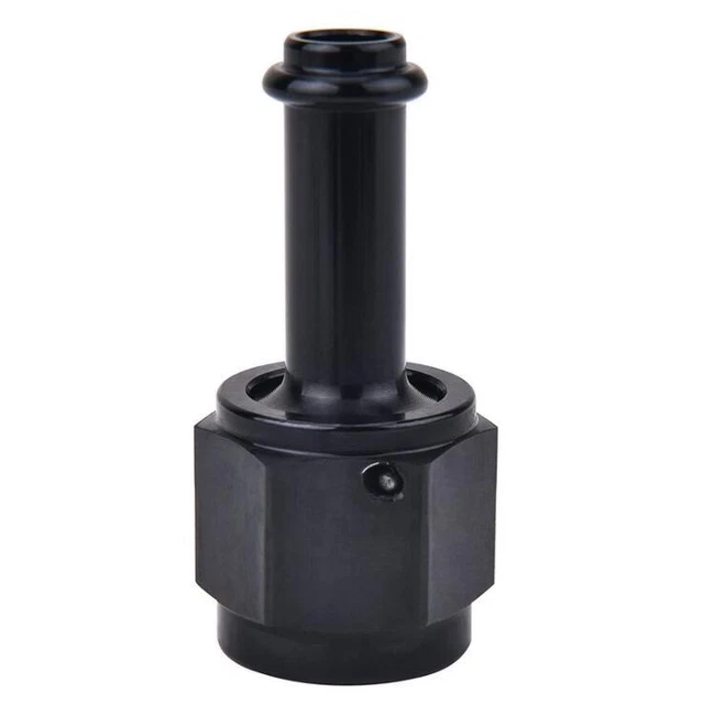 6AN Female to 3/8 Hose Barb Fitting Adapter 90 Degree Swivel Aluminum Car Parts