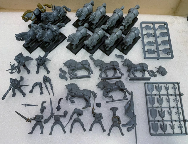 Warhammer Fantasy The Empire Pistoliers x4 & Knightly Orders x4 plus bits