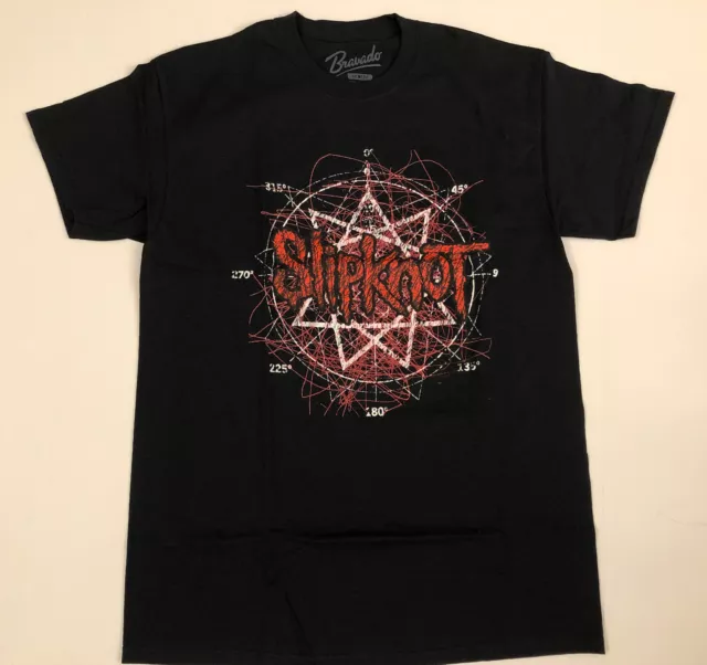 Slipknot Scribble Star Logo T-Shirt - S/S Crew Neck - Black - Men's Size M