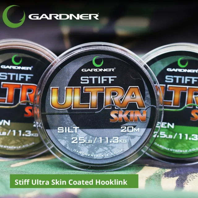 Gardner Tackle Stiff Ultra Skin Skinned Hooklink - Carp Barbel Coarse Fishing