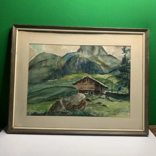 Vintage Original  Painting Signed Artist H. Noss Jr. 1968