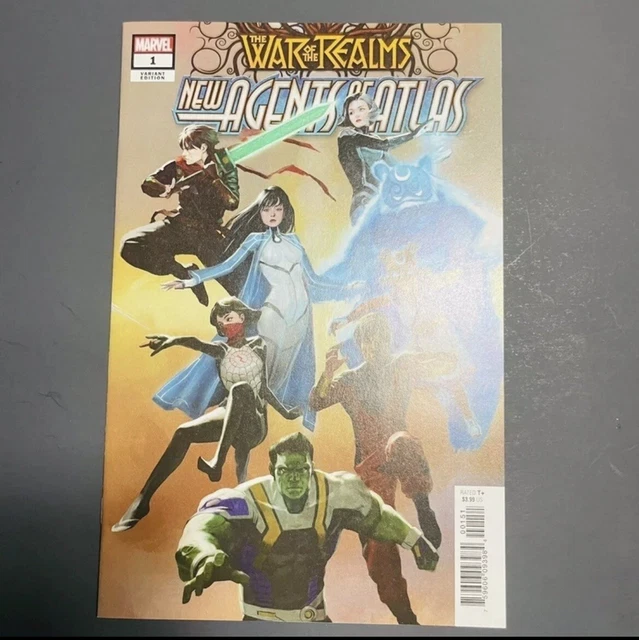 WAR of the REALMS NEW AGENTS of ATLAS #1 1:25 VARIANT (NAOA) 1st App's CLE@N‼️