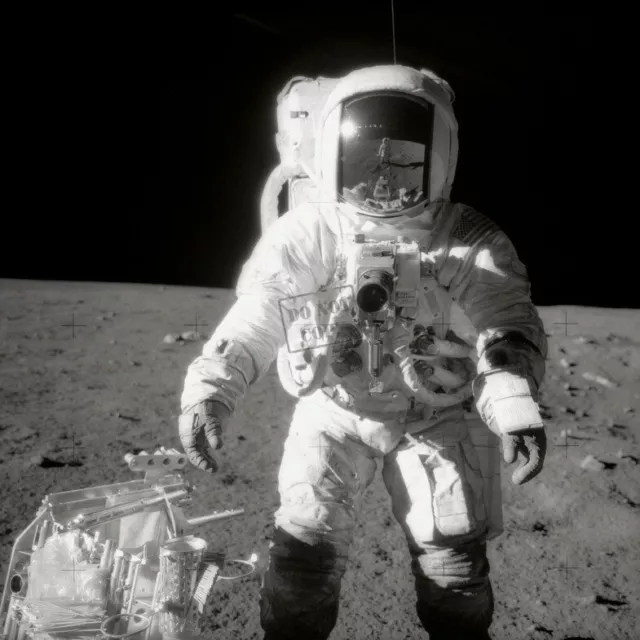 Astronaut Alan L. Bean Moonwalk EVAs Apollo 12 24X24 PHOTOGRAPH