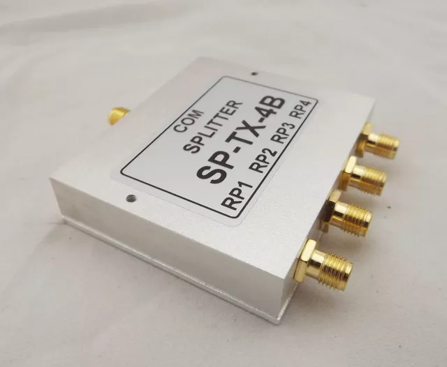 RF Coaxial Power Splitter Divider Combiner SMA 4-way Signal Booster 380-8000MHz