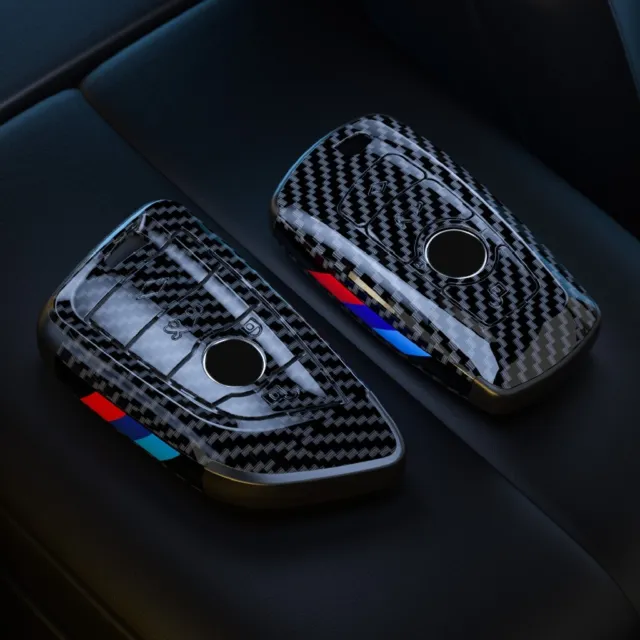 Für BMW Carbon Fiber Remote Key Fob Case Cover 1 2 3 4 SERIES F20 F22 F40 F44