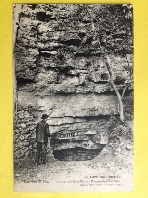 cpa 54 - PIERRE la TREICHE (Murthe and Moselle) CAVES of HOLY QUEEN