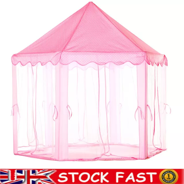 3 Colors Kids Girls Princess Castle Play Tent Children Play House Indoor Outdoor