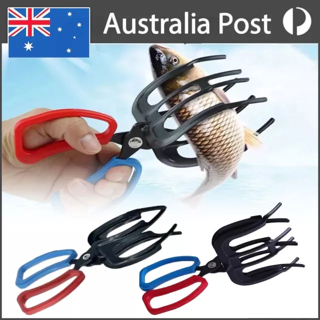 Big Fishing Gripper Fish Holder Grip Clamp Grabber Plier Tongs Fishing Pliers AU