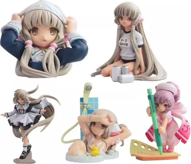 Chobits figure collection chi chii sumomo set of 5 manga version clamp