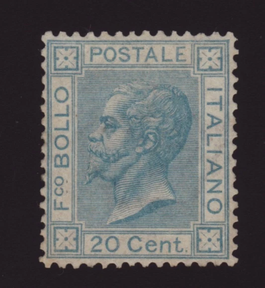 1867 Regno D'italia 20 Cent. De La Rue L26 ** Centratissimo Rarita'