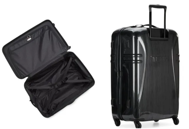 TUMI International Light Medium Black Polycarbonate Business Spinner Suitcase 28 2