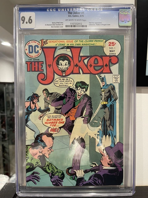THE JOKER #1 CGC 9.6 DC 1975 Batman Catwoman Riddler Penguin Two-Face!!! 🔥