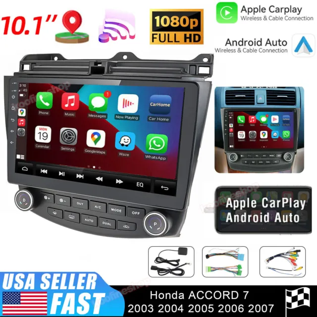 10.1" Android 13 Car GPS Stereo Radio For Honda Accord 2003 2004 2005 2006 2007