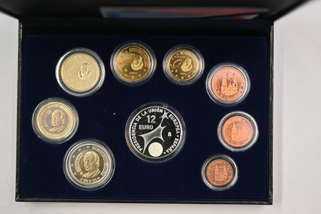 Spanien EURO KMS 2002 Kursmünzensatz PP/Proof