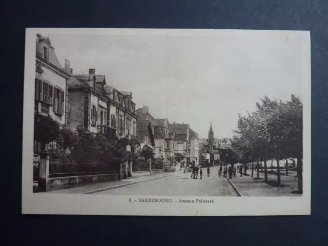 SARREBOURG Saarburg Moselle CPA 57 avenue poincaré encadrée